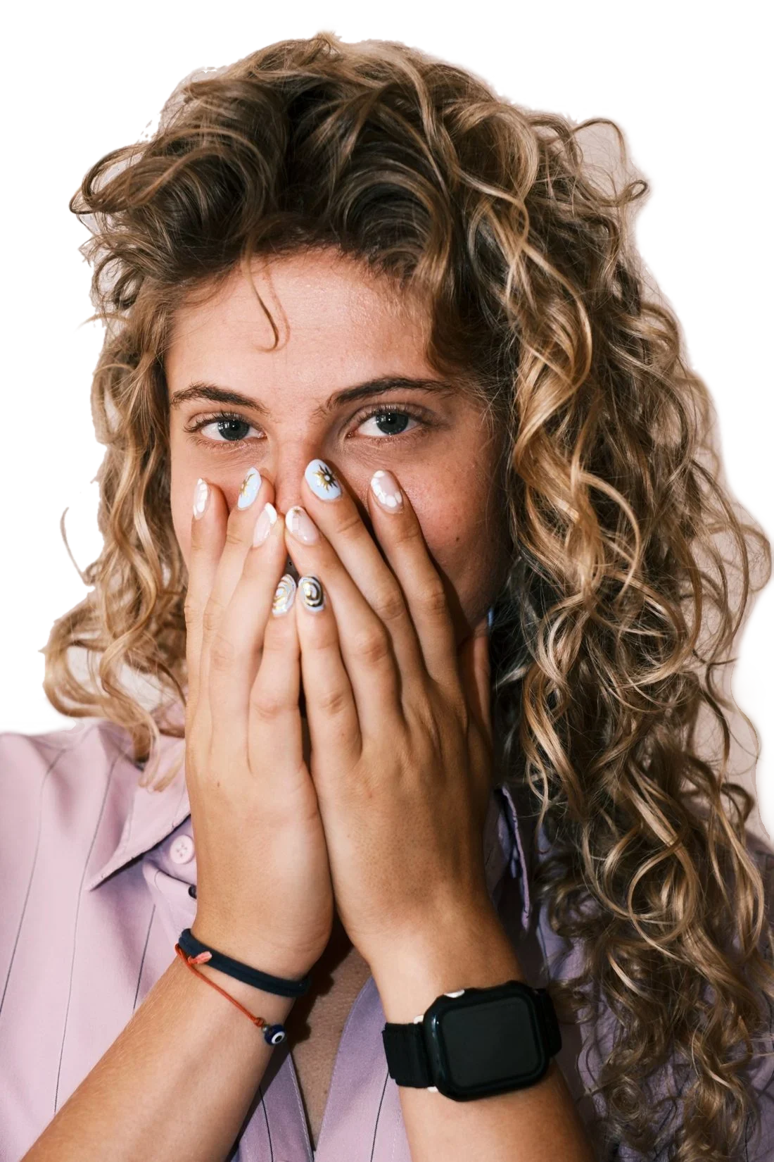 Abigail Lichtenstein covering her face with her hands